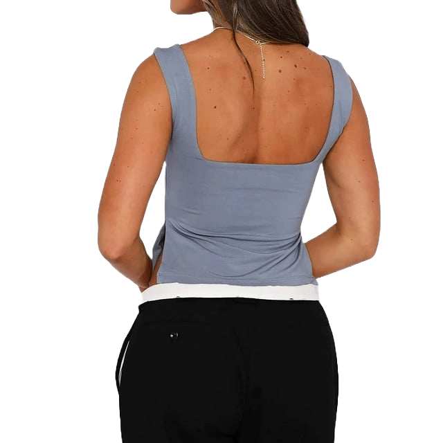 Maddie Ruched Split Crop Top