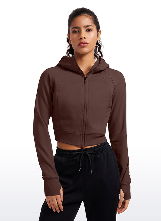 Jasmine Cropped Scuba Hoodie