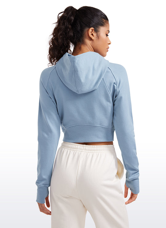 Jasmine Cropped Scuba Hoodie