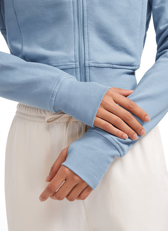 Jasmine Cropped Scuba Hoodie