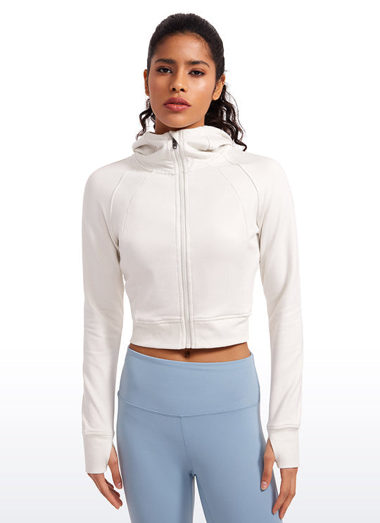 Jasmine Cropped Scuba Hoodie