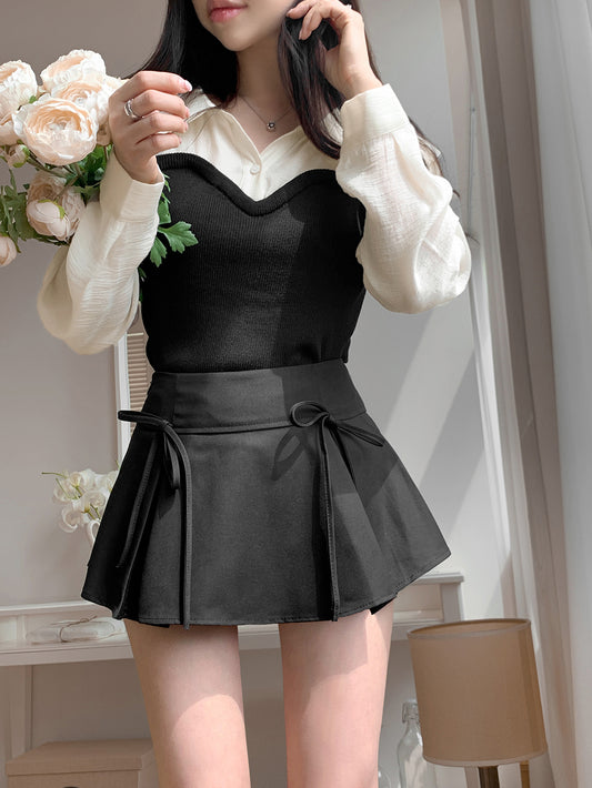 Anna Ribbon Mini Skirt