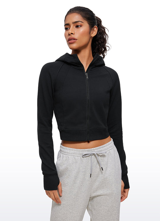 Jasmine Cropped Scuba Hoodie