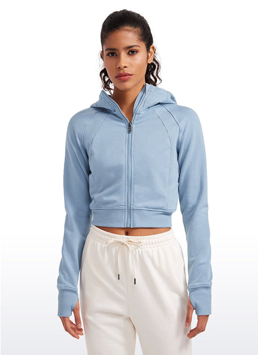 Jasmine Cropped Scuba Hoodie