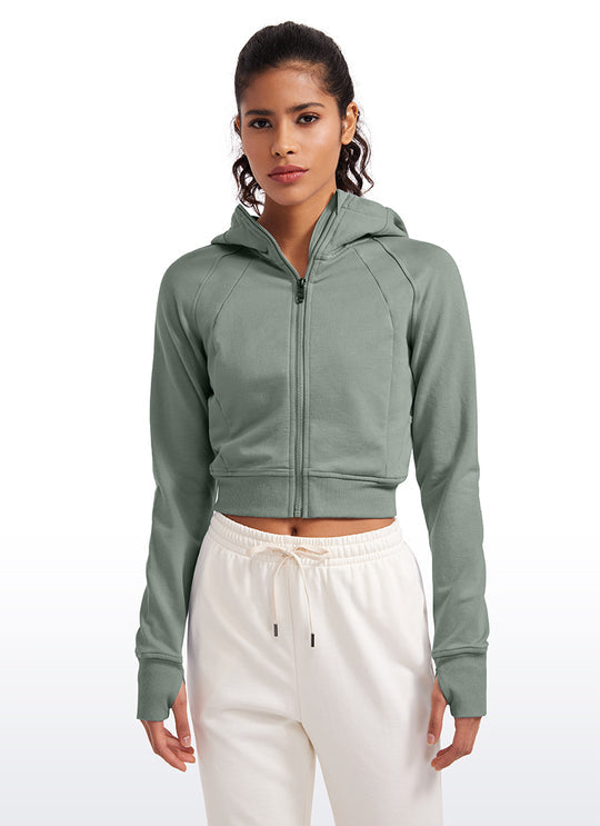 Jasmine Cropped Scuba Hoodie